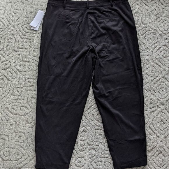 NWT CALVIN KLEIN Faux suede pants with pockets sz 14 @U - Picture 6 of 14
